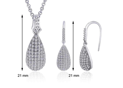 Rhodium Plated | Fashion Pendant Sets